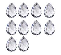 Prisms & Kaleidoscopes 10pcs 50mm Clear Crystal Faceted Chandelier Prisms Holders Parts Science Classroom Optics Kits