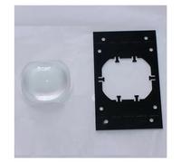 Prisms & Kaleidoscopes 1PCS 62x52mm Projector Rectangular Condenser Lenses Projector Lens With Bracket Convex Lenses Science Classroom Optics Kits