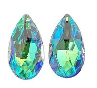 Prisms & Kaleidoscopes 2pcs Faceted Crystal Chandelier Prism Hanging Pendant Color Decor Ornament Science Classroom Optics Kits (Size : 50mm 2pcs)