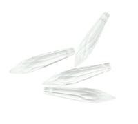 Prisms & Kaleidoscopes 38/50/63/76/80/100mm Transparent Crystals Icicle Multifaceted Parts Prism Ornament Science Classroom Optics Kits (Color : 50mm, Size : 100pcs)