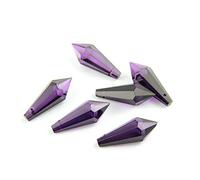 Prisms & Kaleidoscopes 38mm/63mm/76mm Dark Purple K9 Crystal Chandelier Prisms Science Classroom Optics Kits (Color : 38mm, Size : 10pcs)