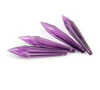 Prisms & Kaleidoscopes 38mm/63mm/76mm Dark Purple K9 Crystal Chandelier Prisms Science Classroom Optics Kits (Color : 76mm, Size : 200pcs)