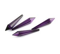 Prisms & Kaleidoscopes 38mm/63mm/76mm Dark Purple K9 Crystal Chandelier Prisms Science Classroom Optics Kits (Color : 63mm, Size : 10pcs)