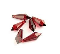 Prisms & Kaleidoscopes 38mm/63mm/76mm Dark Red K9 Crystal Chandelier Pendants Prisms Science Classroom Optics Kits (Color : 38mm, Size : 10pcs)