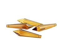 Prisms & Kaleidoscopes 38mm/63mm/76mm Tea Color K9 Crystal Pendants Prisms U-Icicle Drops For Decoration Science Classroom Optics Kits (Color : 63mm, Size : 10pcs)