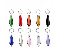 Prisms & Kaleidoscopes 50pcs 38mm Crystal Icicle Pendant Chandelier Prisms Parts (Multi-Color) Science Classroom Optics Kits