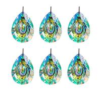 Prisms & Kaleidoscopes 6pcs 76mm Crystal Hanging For Window Chandelier Crystals Prisms Science Classroom Optics Kits