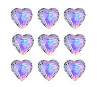 Prisms & Kaleidoscopes 9pcs Heart Crystal Prisms Chandelier Part Pendant 50mm Color Ornament Science Classroom Optics Kits