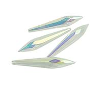 Prisms & Kaleidoscopes AB 38mm/63mm/76mm Crystal Chandelier Pendant Decoration Science Classroom Optics Kits (Color : 76mm, Size : 50pcs)