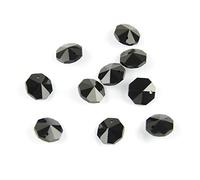 Prisms & Kaleidoscopes Black 14mm Octagon Beads 100pcs/1000pcs Material Window Accessories Crystal Prisms Science Classroom Optics Kits (Color : 1 Hole, Size : 100pcs)