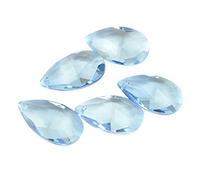 Prisms & Kaleidoscopes Blue 38mm-76mm Chandelier Crystal Pendant Teardrop Prism Lamp Parts Science Classroom Optics Kits (Color : 76mm 10pcs)