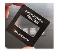 Prisms & Kaleidoscopes Diffraction Grating Lens Transmission 50Lines 100 300 500 600 Transmission Teaching Equipment Demonstration Science Classroom Optics Kits (Color : 100lines, Size : 50X50_2MM)