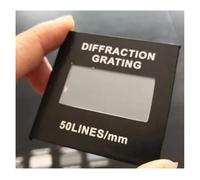 Prisms & Kaleidoscopes Diffraction Grating Lens Transmission 50Lines 100 300 500 600 Transmission Teaching Equipment Demonstration Science Classroom Optics Kits (Color : 50lines, Size : 50X50_2MM)