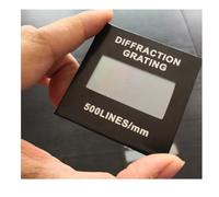 Prisms & Kaleidoscopes Diffraction Grating Lens Transmission 50Lines 100 300 500 600 Transmission Teaching Equipment Demonstration Science Classroom Optics Kits (Color : 500lines, Size : 50X50_2MM)