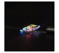Prisms & Kaleidoscopes Optical Prism Teaching Triangle Prisms Colorful Light Science Classroom Optics Kits (Color : 20X20X2.9MM)