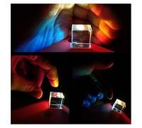 Prisms & Kaleidoscopes Triangular Prism BK7 Optical Prisms Physics Teaching Refracted Light Science Classroom Optics Kits (Color : Cube Prism50X50X50MM)