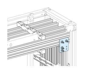 PrismSet vertical connector short LINERGY EV 2500A LVS04604