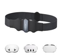 PRISMXR Battery Pack Compatible with Meta Quest 3/3S/2, 10,000mAh Portable Charger, 30W Fast Charge, Wearable Charging Powerbank for Vision Pro, GoPro Hero 12, Insta360 X4 (Standard, Black)