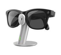 PRISMXR Charging Station Compatible with Ray-Ban Meta Smart Glasses, Compact Portable Travel - Carina S1 (Silver)