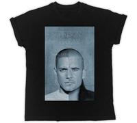 Prison Break Half Face Poster T-Shirt Mens Tee Unisex Shirt Black XL
