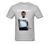 Prison Break T-Bag T-Shirt Mens Funny Man Clothing Black T Shirt Summer Printed Tops Cotton Tees Hipster Designer Tshirt
