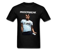 Prison Break T-Bag T-Shirt Mens Funny Man Clothing Black T Shirt Summer Printed Tops Cotton Tees Hipster Designer Tshirt