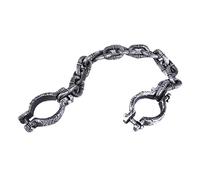 Prison Handcuffs Props Halloween Props Prisoner Chain Wrist Shackles Funny Toys for Halloween Party&home Decor Prison Handcuffs Props 1 Pack