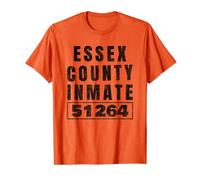 Prison Inmate Halloween Costume Essex County Jail Orange T-Shirt