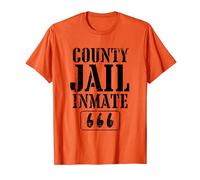 Prison Inmate Youth & Adult Halloween Costume County Jail T-Shirt