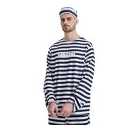 Prison Inmates for Couples Cosplay Outfit with Prisoner for Stage Performances Role Play Halloween Events