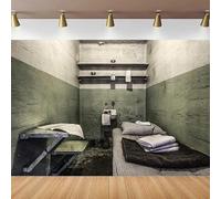 Prison Interior Photography Backdrop Offenders Suspects Criminals Cells Beds Jail Background Police Theme Party Shooting Props 200x140CM