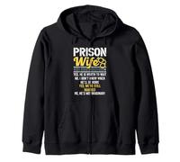 Prison wife boyfriend in jail Zip Hoodie