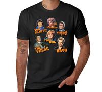 Prisoner Cell Block H - Cast Quotes Art Bea Chrissy Lizzie Mrs Davidson Ferguson T-Shirt Tee Shirt Mens Cotton t Shirts Black XL