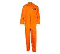Prisoner Costume Mens Womens Convict Fancy Dress Jail Costume Inmate Costume Prisoner Jumpsuit Prison Orange Prison Jumpsuit Adult Jail Criminal Cosplay Fancy Halloween Cosplay