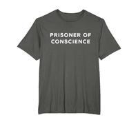 Prisoner of Conscience T-Shirt, Men's Big and Tall, Asphalt Grey, 2X Tall