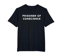 Prisoner of Conscience T-Shirt, Men's Big and Tall, Black, 4X Tall
