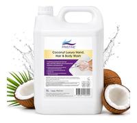 PRISTINE Coconut Shower Gel 5L - Luxury Hand Soap & Body Wash Refill, Moisturising Liquid Soap, Commercial Hand Wash, Bulk Shower Gel Refill for Dispensers, Hotels, Gyms & Offices