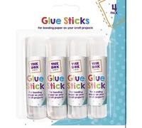 PRISTINE ENTERPRISE Glue Sticks contains 4 sticks of 15g that are perfect for bonding paper and cardboard. Kids friendly safe and non toxic Art and craft supply Each stick of glue is saf"