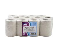 Pristine Mini White 2-Ply Centrefeed Roll White 60m, 100 Percent Recycled Fibres, Suitable for Light-Duty Wiping and Spillages, CHSA and FSC Accredited, UK Made (Case of 12)