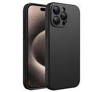 Pristine-Tech Compatible with iPhone 15 Pro Max Case 6.7", Slim Liquid Silicone Full Covered Soft Gel Rubber 15 Pro Max Case Cover 6.7 inch-Black