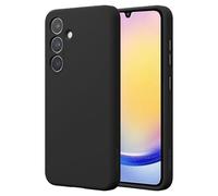 Pristine-Tech Phone Case for Samsung Galaxy A25 5G,Black Slim Fit Silicon Shockproof Liquid Silicone Case Cover for Samsung A25