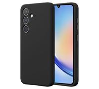 Pristine-Tech Phone Case for Samsung Galaxy A34 5G,Black Slim Fit Silicon Soft Shockproof Liquid Silicone Case Cover for Samsung A34