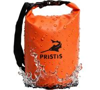 Pristis Waterproof Dry Bag, 10L Lightweight Floating Kayak Storage Backpack for Men Women, Durable Outdoor Roll Top Dry Sack Gear Accessory for Kayaking Fishing Rafting Beach Camping, Orange