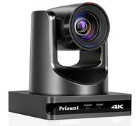 Prisual 4K NDI PTZ Camera, Advanced PTZ Auto Tracking 20X HDMI/USB3.0 PTZ Camera, 1/1.8”4K UHD 30P with Built-in Tally Light for Church Conference Events, PoE, PT20X-4K-N