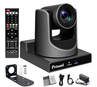 Prisual NDI PTZ Camera 30x Full NDI Live Streaming Auto Tracking Camera with HDMI/3G-SDI/USB and NDI 60P Outputs (Embed Latest Newtek NDI SDK)