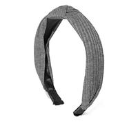 Prita Grey Plastic Knot Style Hairband/Headband for Girls and Women, Onesize, Plastic