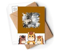 Pritive God Cosmos Regeneration Postcards Envelopes Cards Mailing Year Horse
