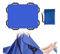 PRITOK 100×120cm Slide Sheets for Moving Patients on Bed: Positioning Bed Pad with Eight Handles, Transfer Sheet with Storage Bag for Home Care Bed Transfer Obese People, Elderly People and Patients