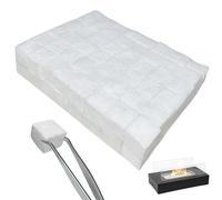 PRITOK 96-Piece Ceramic Wool Sponge for Bioethanol Fireplaces: 2x2x2cm Ceramic Wool Wick Replacement Fiber Wick, Extend Fire Life and Burn Time for Indoor Tabletop Fire Pits and Fireplaces