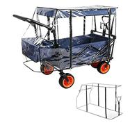 PRITOK Folding Wagon Rain Cover: EVA Trolley Rain Cover, Outdoor Collapsible Wagon Rain Cove, Clear Foldable Trolley Cover Waterproof for Camping Garden and Outdoor (Trolley Not Included)